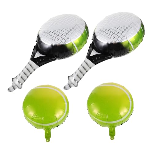 UKCOCO Aufblasbare Tennisballon Dekoration Teiliges mit Grünen Tennisschlägern und Dunklen Tennisbällen Wiederverwendbar für Sport Motto Geburtstagsfeiern und Partydekorationen UKCOCO Aufblasbare Tennisballon Dekoration Teiliges mit Grünen Tennisschlägern und Dunklen Tennisbällen Wiederverwendbar für Sport Motto Geburtstagsfeiern und Partydekorationen von UKCOCO