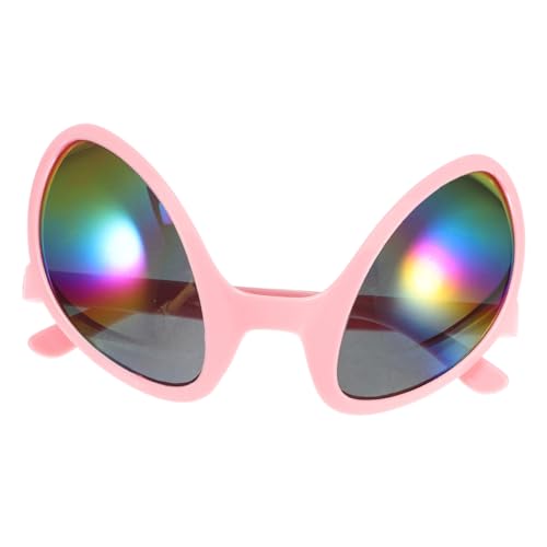 UKCOCO Außerirdische Brille Alien-party-zubehör Halloween-brille Alien-frauenkostüm Lustige Brille Alien-brillen-requisiten Alien-brille Für Erwachsene Außerirdische Dekorationen Abs Rosa von UKCOCO