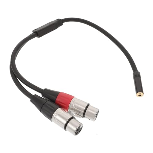 UKCOCO Balanced Xlr Y Splitter Kabel Trs Dual Xlr Male für Mikrofone Doppelt Geschirmt Vielseitig Einsetzbar für Audio Equipment Einfache Verbindung Klarer Signalübertragung von UKCOCO