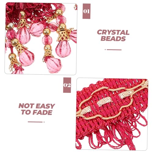 UKCOCO Beaded Tassel Fringe Trim in Zartem Strapazierfähige Stoffborte mit Vintage Charme für DIY Vorhang Sofa Dekoration Pflegeleicht und Vielseitig Einsetzbar UKCOCO Beaded Tassel Fringe Trim in Zartem Strapazierfähige Stoffborte mit Vintage Charme für DIY Vorhang Sofa Dekoration Pflegeleicht und Vielseitig Einsetzbar von UKCOCO