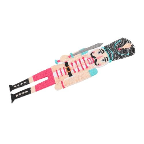 UKCOCO Bestickter Nutcracker Aufnäher zum Aufbügeln mit Glitzer Robustes DIY Zubehör für Kleidung Rucksäcke Jacken und Festivaldekoration Eleganter Applikationspatch für Textilgestaltung UKCOCO Bestickter Nutcracker Aufnäher zum Aufbügeln mit Glitzer Robustes DIY Zubehör für Kleidung Rucksäcke Jacken und Festivaldekoration Eleganter Applikationspatch für Textilgestaltung von UKCOCO