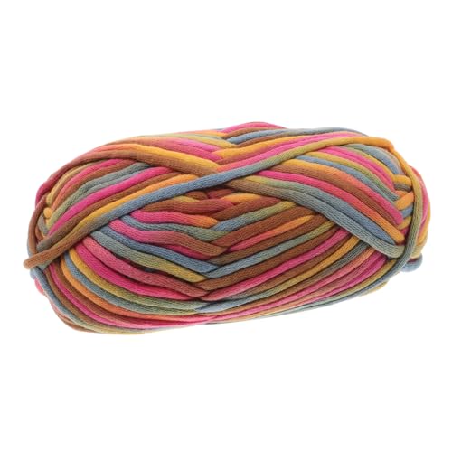 UKCOCO Buntes T Shirt Garn zum Häkeln Farbverlauf Regenbogen Garn mit Farbigem Kern Vielseitig für Pullover Schals Accessoires Handgefertigte Projekte für Erwachsene von UKCOCO