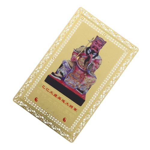 UKCOCO Chinesische Schutzkarte Taisui Amulett Langlebig Graviert Türwächter Glückskarte Feng Shui für Wohlstand Erfolg und Positive Energie UKCOCO Chinesische Schutzkarte Taisui Amulett Langlebig Graviert Türwächter Glückskarte Feng Shui für Wohlstand Erfolg und Positive Energie von UKCOCO