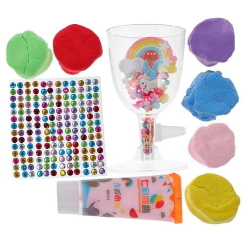 UKCOCO DIY Modelliermasse Lufttrocknende Ultraleichte Knete für Jungen und Mädchen Kreatives Bastelset mit Bunten Farben für Handarbeit und Fantasievolle Eisbecher Kreationen UKCOCO DIY Modelliermasse Lufttrocknende Ultraleichte Knete für Jungen und Mädchen Kreatives Bastelset mit Bunten Farben für Handarbeit und Fantasievolle Eisbecher Kreationen von UKCOCO