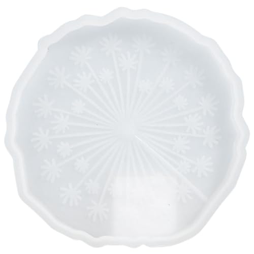 UKCOCO Dandelion Muster Silikon Untersetzer Form Kreative DIY Epoxidharz Gießform für Tassenuntersetzer Fadlos Waschbar und Wiederverwendbar für Handwerksprojekte von UKCOCO