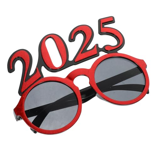 UKCOCO Digitale Brille aus runder Rahmen Party-Brillengestell Partyzubehör für Silvester 2025 Partybrillen für das neue Jahr Silvester-Party-Brille Party dekorative Brillen Stk rot UKCOCO Digitale Brille aus runder Rahmen Party-Brillengestell Partyzubehör für Silvester 2025 Partybrillen für das neue Jahr Silvester-Party-Brille Party dekorative Brillen Stk rot von UKCOCO