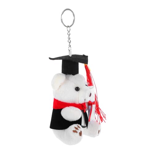 UKCOCO Dr. Bear Keychain Abschluss Stofftiere Abschlusstiere Abschlusssaison Schlüsselbund Schlüsselanhänger Mit Bärenanhänger Hängender Bär Zum Abschluss Schöner Bären-schlüsselanhänger von UKCOCO