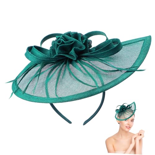 UKCOCO Eleganter Tops Hut Haarreif Damen Fascinator Netzstoff Haarschmuck Leicht und für Hochzeit Bankett Tee Party Braut Zubehör UKCOCO Eleganter Tops Hut Haarreif Damen Fascinator Netzstoff Haarschmuck Leicht und für Hochzeit Bankett Tee Party Braut Zubehör von UKCOCO
