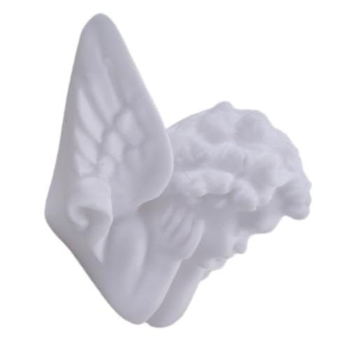 UKCOCO Engel-Kuchendekoration Engelschmuck für Hochzeiten Vinyl Party-Engel-Kuchenaufsatz Engel-Kuchenaufsatz zur Hochzeit Mini-Engelfigur Ornament Mini-Engel-Kuchenaufsatz Tisch Weiß von UKCOCO