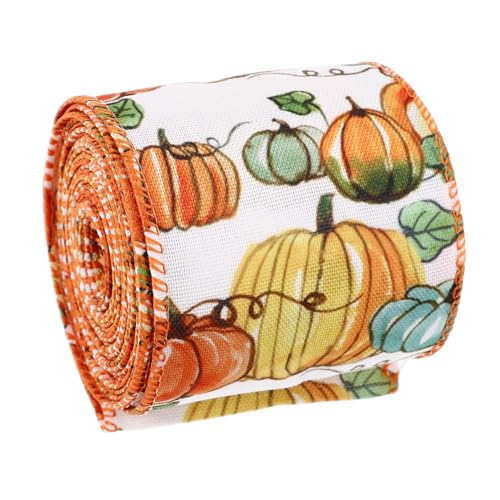 UKCOCO Erntedankfest Kürbis Dekoband Geschenkband für Geschenkverpackung DIY Bastelband Herbstliche Partydekoration Kürbismotiv für und Geschenkverpackungen UKCOCO Erntedankfest Kürbis Dekoband Geschenkband für Geschenkverpackung DIY Bastelband Herbstliche Partydekoration Kürbismotiv für und Geschenkverpackungen von UKCOCO
