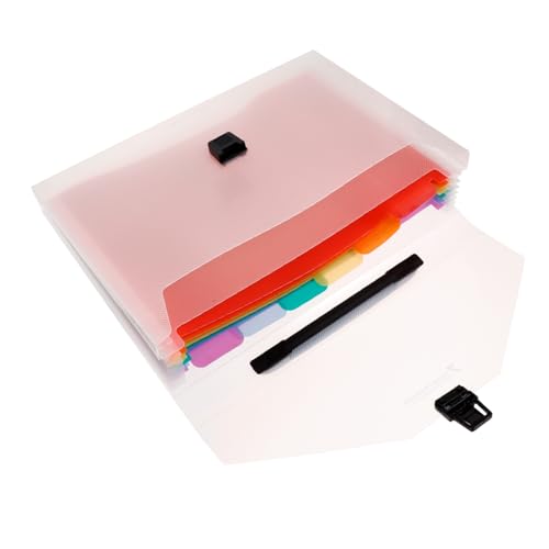 UKCOCO Folder Dokumentenorganizer Handliche Fächer Aktenmappe für Büro und Studium Aufbewahrungstasche mit Fächern Leicht und Tragbar für Quittungen Notizen und Wichtige Dokumente von UKCOCO