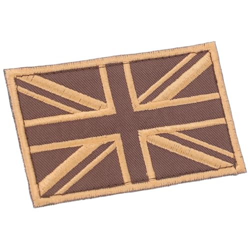 UKCOCO Gestickte Aufnäher mit Britischer Flagge für Kleidung Union Jack Applikation für Jacken Hüte und Taschen Vielseitige und Langlebige Stoffpatches Einfach Anzubringen von UKCOCO