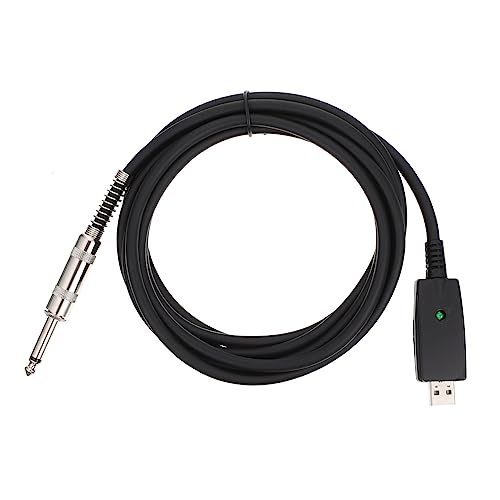UKCOCO Gitarren Audiokabel Klinkenstecker USB Anschlusskabel für Professionelle Lautsprecher und Instrumente Langlebig und Einfach zu Bedienen für Gitarre von UKCOCO
