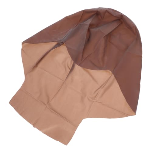 UKCOCO Glatze aus Latex Glatze für Männer Kostümschminke für Erwachsene Glatzenkappen aus Latex Glatze Halloween Männer mit Glatze Make-up Glatze Perücke machen Kappe Emulsion Brown von UKCOCO