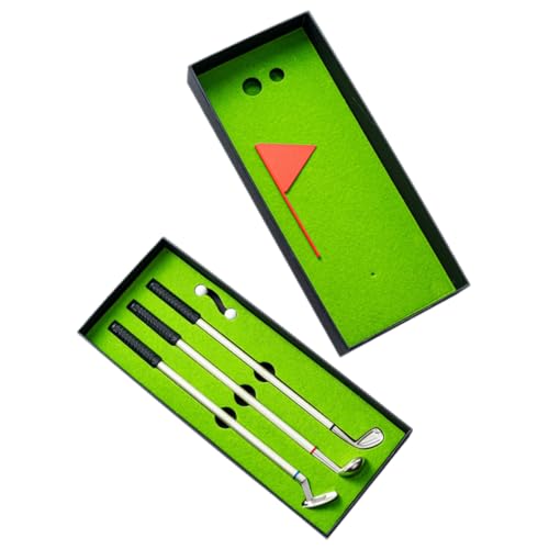 UKCOCO Golf Pen Set aus Stabiles Tragbares Teiliges Mini Golfschläger Set mit Farbigen Kugelschreibern Dekoratives Desktop Accessoire und Übungsspiel für Golfenthusiasten UKCOCO Golf Pen Set aus Stabiles Tragbares Teiliges Mini Golfschläger Set mit Farbigen Kugelschreibern Dekoratives Desktop Accessoire und Übungsspiel für Golfenthusiasten von UKCOCO