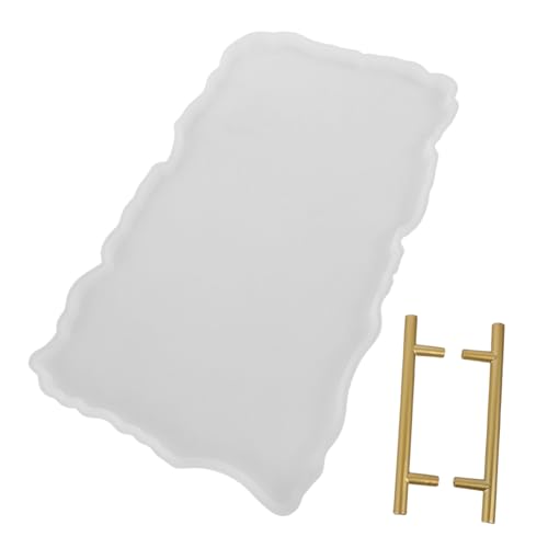 UKCOCO Große Silikonform Tablett für Epoxidharz mit Metallgriffen Stabile Diy Gießform für und Schmucktabletts Unregelmäßiges Design für Kreative Wohnaccessoires UKCOCO Große Silikonform Tablett für Epoxidharz mit Metallgriffen Stabile Diy Gießform für und Schmucktabletts Unregelmäßiges Design für Kreative Wohnaccessoires von UKCOCO