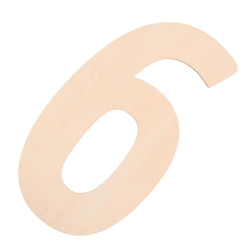 UKCOCO Große Unbearbeitete Holznummer für Diy Dekoration Rustikales Schild Naturholz für Wandgestaltung Hochzeit und Party von UKCOCO