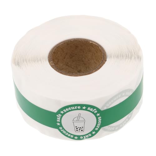 UKCOCO Grüne DIY Backetiketten Selbstklebende Getränk und Gebäck Siegelaufkleber für Kuchen und Keksverpackungen Handgemachte Lebensmittelversiegelung Vielseitig für und Küchenverpackung von UKCOCO