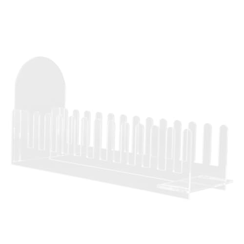 UKCOCO Grußkartenständer Tischplatte Postkartenhalter Tischkartenständer Anzeige Stempel Aufkleber Briefmarkenständer Schreibtisch-display-organizer Transparent Acryl von UKCOCO