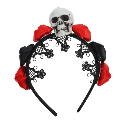 UKCOCO Halloween Haarband mit Fake und Gruseliges Skelett Kopfschmuck für Damen für Halloween Themenpartys Fotografie Requisiten und Schulveranstaltungen UKCOCO Halloween Haarband mit Fake und Gruseliges Skelett Kopfschmuck für Damen für Halloween Themenpartys Fotografie Requisiten und Schulveranstaltungen von UKCOCO