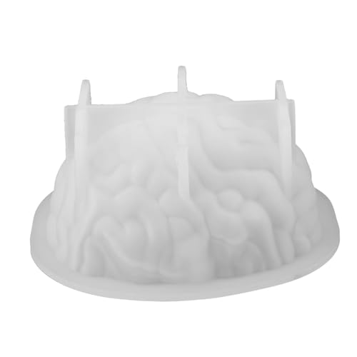 UKCOCO Halloween Silikon Kerzenform Gehirnmotiv Flexible Wiederverwendbare DIY Gießform für Gruselige Duftkerzen Sicherer Langlebiger Silikon Mold für Kreative Halloween Deko UKCOCO Halloween Silikon Kerzenform Gehirnmotiv Flexible Wiederverwendbare DIY Gießform für Gruselige Duftkerzen Sicherer Langlebiger Silikon Mold für Kreative Halloween Deko von UKCOCO