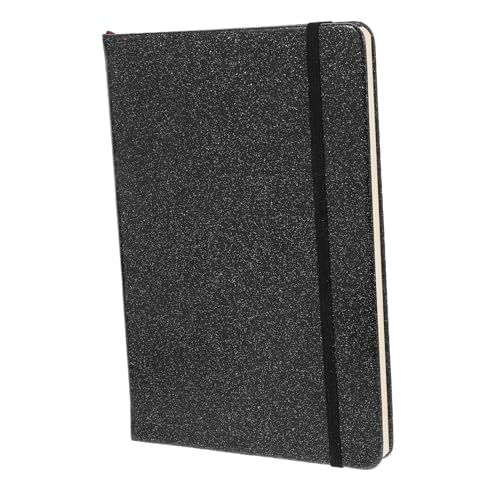 UKCOCO Hardcover Notizbuch mit Elastischem Verschluss Glitzerndes Journal mit Layflat Bindung Vielseitiges Tagebuch für Schreiben Planen und Notizen Lesezeichenband Schwarzes Design UKCOCO Hardcover Notizbuch mit Elastischem Verschluss Glitzerndes Journal mit Layflat Bindung Vielseitiges Tagebuch für Schreiben Planen und Notizen Lesezeichenband Schwarzes Design von UKCOCO