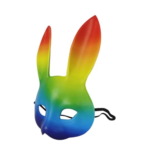 UKCOCO Hase Maske Aus PU Gruselige Hasenmaske Für Halloween Und Karneval Dekorative Festival Maske Kostüm Requisite Für Faschingsfeiern Und Partys von UKCOCO