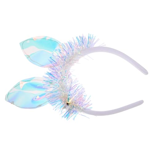 UKCOCO Hasenohr Stirnband Halloween-ohren-stirnband Kaninchenohraufkleber Kaninchen Kopfbedeckung Glitzer Tierische Ohrstirnband Ostern Haarband Stirnband Mit Lammohren Plastik von UKCOCO