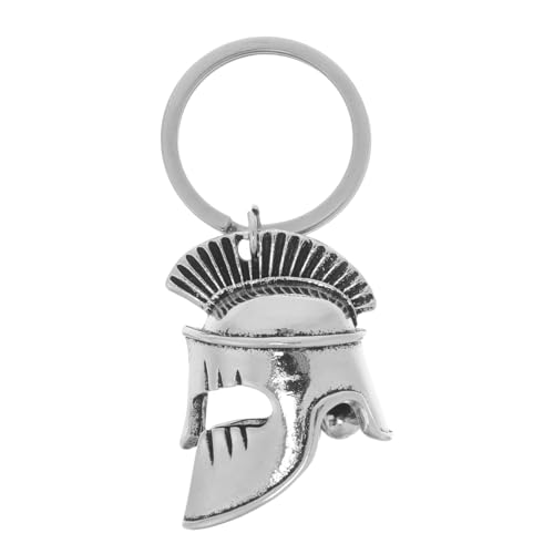 UKCOCO Helm Schlüssel anhänger schlüsselanhänger für männer Helmverzierung hängende Taschenverzierung Helmzubehör Retro-Schlüsselanhänger für Damen Helm Schlüsselanhänger Legierung Silver von UKCOCO