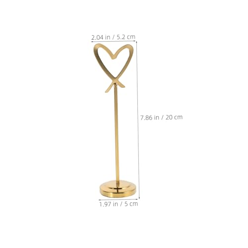 UKCOCO Herzförmiger Kartenhalter Multifunktionaler Tischständer für Memos Fotos und Platzkarten für Büro Hochzeiten und Veranstaltungen Goldfarben UKCOCO Herzförmiger Kartenhalter Multifunktionaler Tischständer für Memos Fotos und Platzkarten für Büro Hochzeiten und Veranstaltungen Goldfarben von UKCOCO