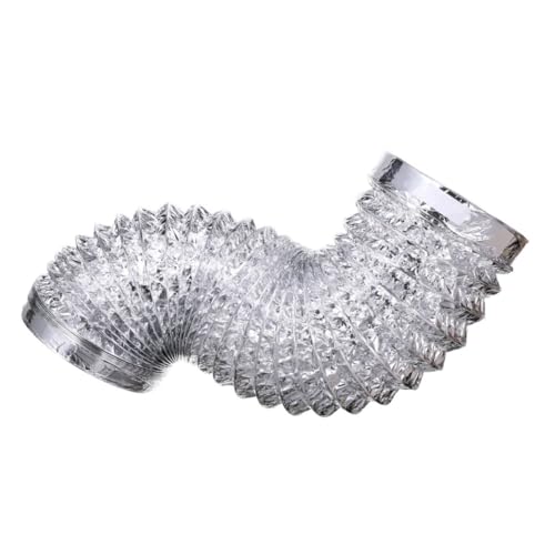 UKCOCO Hochtemperatur Aluminiumfolie Luftkanal Flexibler Kanalschlauch Flexibles Lüftungsrohr Abluftschlauch Lüftungsschlauch Klimaanlagen Abluftschlauch Entlüftungsschlauch von UKCOCO