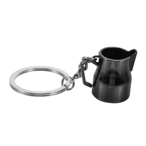 UKCOCO Kaffee-schlüsselanhänger Milchaufschäumbecher-schlüsselanhänger Schlüsselanhänger Mit Kreativem Werkzeug Auto Schlüsselanhänger Rucksackzauber Rostfreier Stahl Silver von UKCOCO