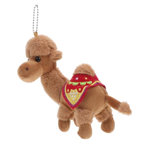 UKCOCO Kamel-Anhänger Plüschschlüsselkette hcamel Kamelzeug Kamelanhänger süße Schlüsselanhänger Kuscheltier Kamele Kamel Plüschtier Kamelspielzeug PP Baumwolle von UKCOCO