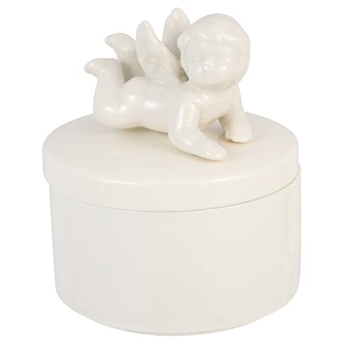 UKCOCO Keramik Schmuck Aufbewahrungsbox mit Deckel Schmuckschatulle für Damen für Schreibtisch Kommode und Weiß UKCOCO Keramik Schmuck Aufbewahrungsbox mit Deckel Schmuckschatulle für Damen für Schreibtisch Kommode und Weiß von UKCOCO