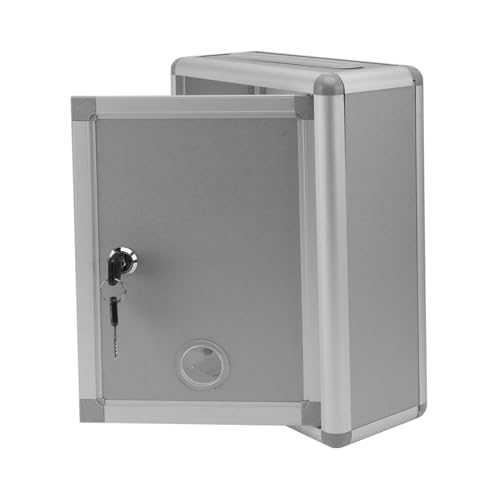 UKCOCO Kleine Wandmontierte Vorschlagsbox aus Aluminiumlegierung mit Schloss Leichtgewichtige Aufbewahrungsbox für Post Schlüssel Spenden Retro Design UKCOCO Kleine Wandmontierte Vorschlagsbox aus Aluminiumlegierung mit Schloss Leichtgewichtige Aufbewahrungsbox für Post Schlüssel Spenden Retro Design von UKCOCO