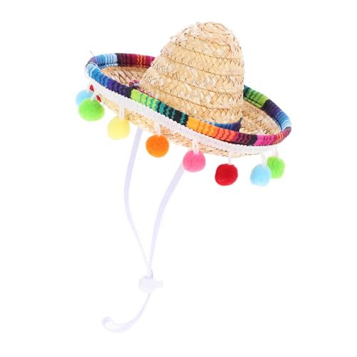 UKCOCO Kleiner Mexikanischer Strohhut mit Kinngurt Bunter Sombrero Partyhut für Karneval Familienfeiern und Mexikanische Festivals Langlebig und Vielseitig als Kostüm oder Dekoration UKCOCO Kleiner Mexikanischer Strohhut mit Kinngurt Bunter Sombrero Partyhut für Karneval Familienfeiern und Mexikanische Festivals Langlebig und Vielseitig als Kostüm oder Dekoration von UKCOCO