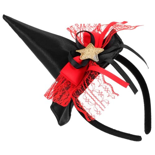 UKCOCO Kleines Hexenhut Haarband für Halloween Cosplay Stirnband Dekoration für Erwachsene Vielseitig Einsetzbar für Partys Themenfeiern und Festliche Anlässe von UKCOCO