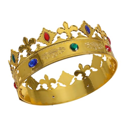 UKCOCO Krone Party Kopfschmuck Renaissance Haarschmuck Halloween Haarschmuck Foto Requisiten Königskrone Gastgeschenke Vintage Cosplay Krone Königskronen Goldenes Tuch UKCOCO Krone Party Kopfschmuck Renaissance Haarschmuck Halloween Haarschmuck Foto Requisiten Königskrone Gastgeschenke Vintage Cosplay Krone Königskronen Goldenes Tuch von UKCOCO