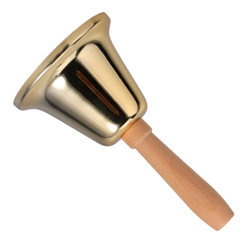UKCOCO Lauter Handglocke aus Metall mit Holzgriff Klare Klangsignale für Restaurant Hotel Zuhause als Dinner und Serviceglocke Vielseitige Nutzung für Alarm und Aufmerksamkeit UKCOCO Lauter Handglocke aus Metall mit Holzgriff Klare Klangsignale für Restaurant Hotel Zuhause als Dinner und Serviceglocke Vielseitige Nutzung für Alarm und Aufmerksamkeit von UKCOCO