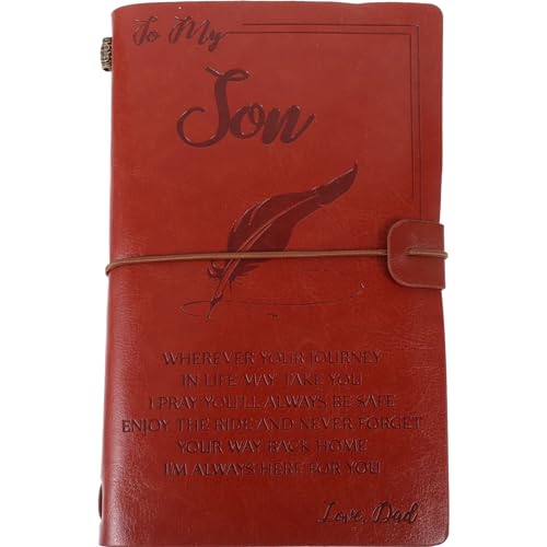 UKCOCO Leder Notizbuch für Tägliche Planung Multifunktionales Notepad für Büro Notizen Robustes Journal aus Kunstleder mit Glattem Schreibpapier für Inspiration Reise Geschenkidee für von UKCOCO