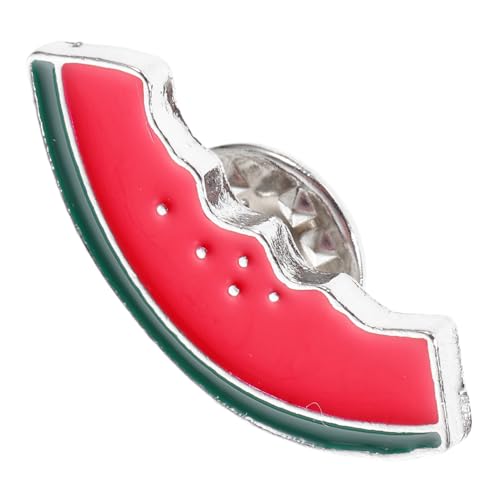 UKCOCO Legierungs Wassermelonen Brosche Modeaccessoires Broschennadel Flache Runde Anhänger Legierungsbroschen Süße Wassermelonen Emaille Anstecknadeln Schalkragenclips Vintage von UKCOCO