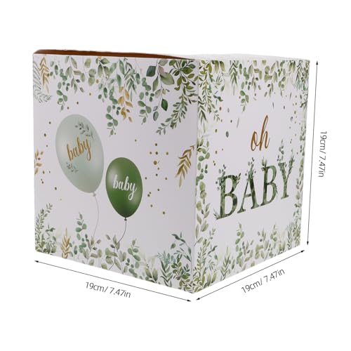 UKCOCO Lotteriespielset Kästen Für Tombola-tickets Tombolaboxen Mit Schlitz Tischdekoration Für Babypartys Babypartytischdekorationen Windelparty-dekorationen Babyparty-karten Papier von UKCOCO
