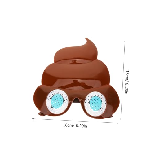 UKCOCO Lustige Poop Form Party Sonnenbrille Unisex Kreative Fotorequisite Komfortable PC Brille für Festival und Kostümspaß UKCOCO Lustige Poop Form Party Sonnenbrille Unisex Kreative Fotorequisite Komfortable PC Brille für Festival und Kostümspaß von UKCOCO