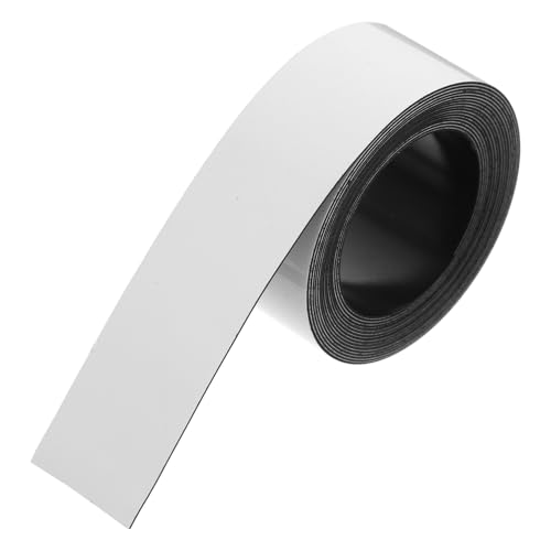 UKCOCO Magnetische Beschreibbare und Abwischbare Etiketten Breit Wiederverwendbare Namensschilder für Whiteboards Kühlschränke und Aufbewahrungsboxen Flexible Magnetstreifen zum von UKCOCO