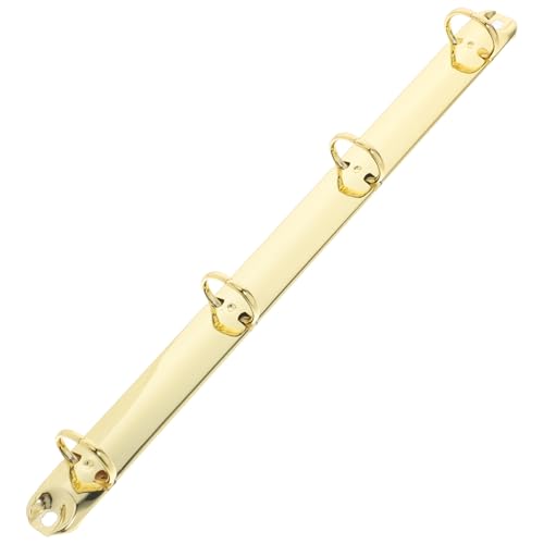 UKCOCO Metall Ringmechanismus Binder System Goldfarbig Innenring Robust Leicht Tragbar Für Schüler Büro Dokumentenorganisation von UKCOCO