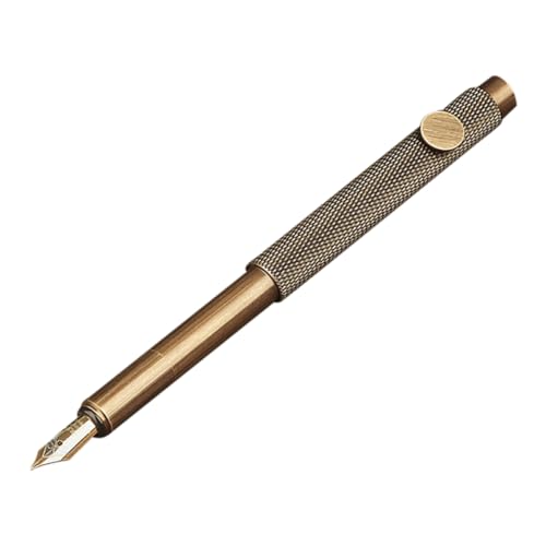 UKCOCO Mini Messing Füllfederhalter Tragbar Nachfüllbar Spitze Eleganter Kalligraphie Stift Für Künstler Studenten Büro Zuhause UKCOCO Mini Messing Füllfederhalter Tragbar Nachfüllbar Spitze Eleganter Kalligraphie Stift Für Künstler Studenten Büro Zuhause von UKCOCO