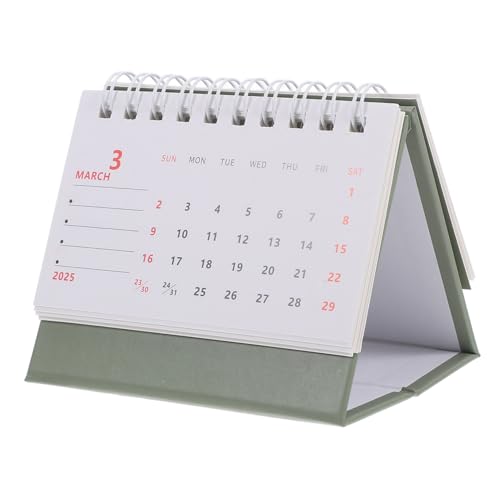 UKCOCO Mini Tischkalender Stehend Haushaltskalender Monatsübersicht Dickes Büro Wohnaccessoire Terminkalender Notizblock Grün UKCOCO Mini Tischkalender Stehend Haushaltskalender Monatsübersicht Dickes Büro Wohnaccessoire Terminkalender Notizblock Grün von UKCOCO