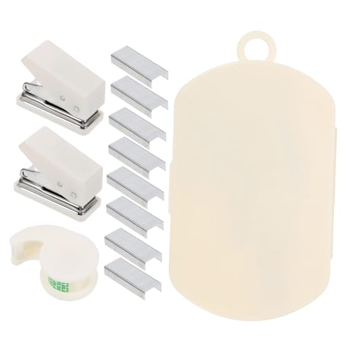 UKCOCO Multifunktionaler Heftgerät Lochstanzer und Klebebandspender Handlicher Büro Organizer für Scrapbooking Handliches für Zuhause und Studium Platzsparend Weiß UKCOCO Multifunktionaler Heftgerät Lochstanzer und Klebebandspender Handlicher Büro Organizer für Scrapbooking Handliches für Zuhause und Studium Platzsparend Weiß von UKCOCO
