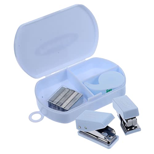 UKCOCO Multifunktionales Handwerkzeug mit Tape Cutter Heftgerät und Locher Scrapbooking Toolkit Blau für Zuhause Schule und Büro UKCOCO Multifunktionales Handwerkzeug mit Tape Cutter Heftgerät und Locher Scrapbooking Toolkit Blau für Zuhause Schule und Büro von UKCOCO