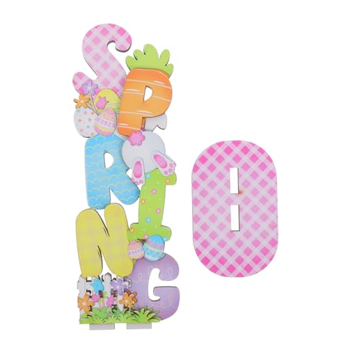 UKCOCO Osterdekorationen Hasen-Ei-Osterschild Ostern-Skulptur kleine Osterhasenfigur Hasentisch Holzschilder Ostern Holztischschild Ostern Holzdekor Osterhasenfiguren Osterfiguren hölzern UKCOCO Osterdekorationen Hasen-Ei-Osterschild Ostern-Skulptur kleine Osterhasenfigur Hasentisch Holzschilder Ostern Holztischschild Ostern Holzdekor Osterhasenfiguren Osterfiguren hölzern von UKCOCO